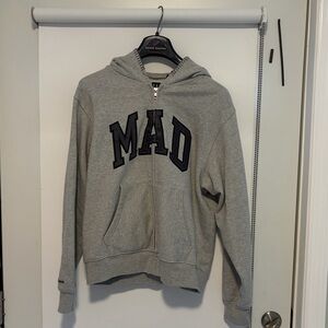 GAP x Madhappy Light Gray Full Zip Hoodie